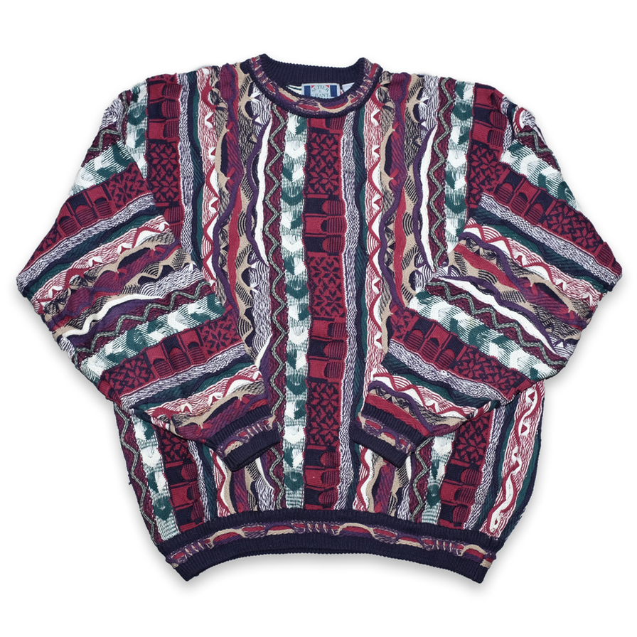 Vintage Coogi Style Sweater XLarge - Double Double Vintage