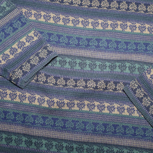 Vintage Pattern Mock Neck Sweater Large - Double Double Vintage