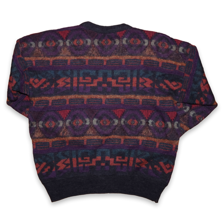 Vintage Pattern Sweatshirt Medium - Double Double Vintage