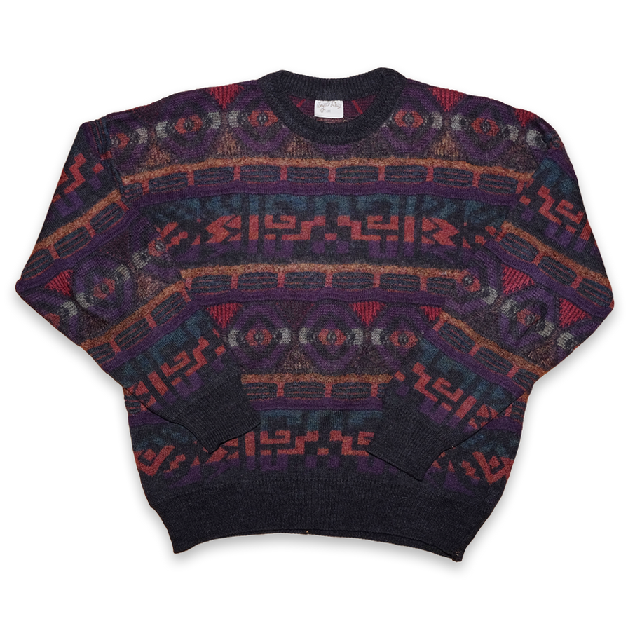 Vintage Pattern Sweatshirt Medium - Double Double Vintage