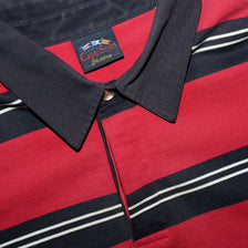 Vintage Striped Long Polo Large - Double Double Vintage