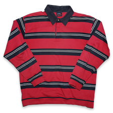 Vintage Striped Long Polo Large - Double Double Vintage