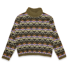 Women Vintage Turtleneck Knit Sweatshirt Small - Double Double Vintage