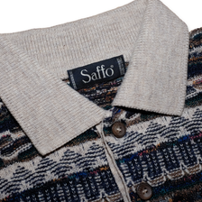 Vintage Knit Polo Sweatshirt Medium / Large - Double Double Vintage