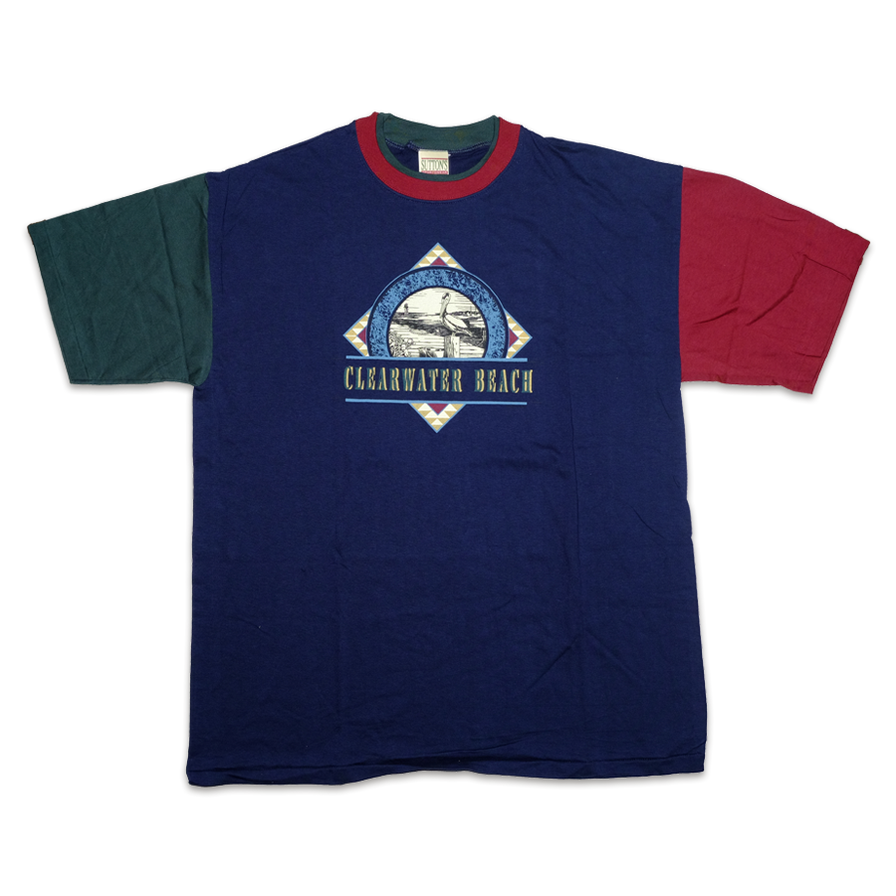 Vintage Clearwater Beach T-Shirt XLarge - Double Double Vintage