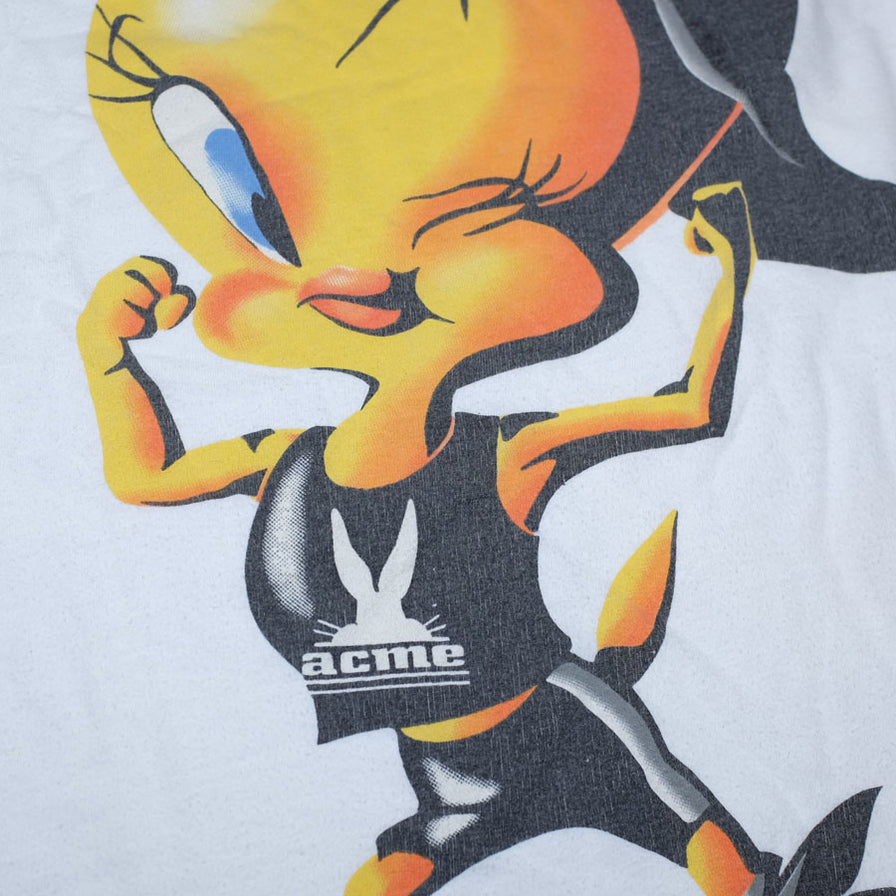Vintage Looney Tunes Tweety T-Shirt Medium - Double Double Vintage