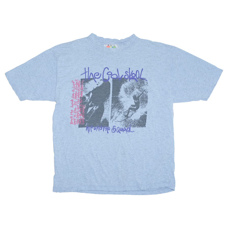 The Cool Skool Surfing T-Shirt Large - Double Double Vintage
