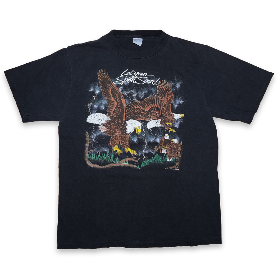 Vintage Eagle Print T-Shirt XLarge - Double Double Vintage