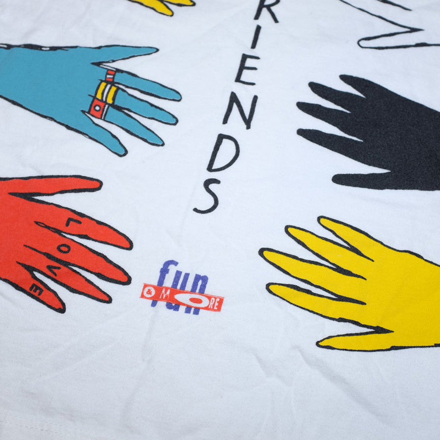 Vintage Hands For Friends T-Shirt XLarge - Double Double Vintage