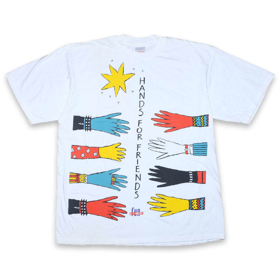 Vintage Hands For Friends T-Shirt XLarge - Double Double Vintage