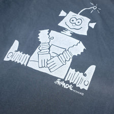 Robot Print T-Shirt Large / XLarge - Double Double Vintage