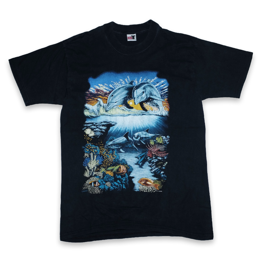 Vintage Ocean Graphic T-Shirt XLarge - Double Double Vintage