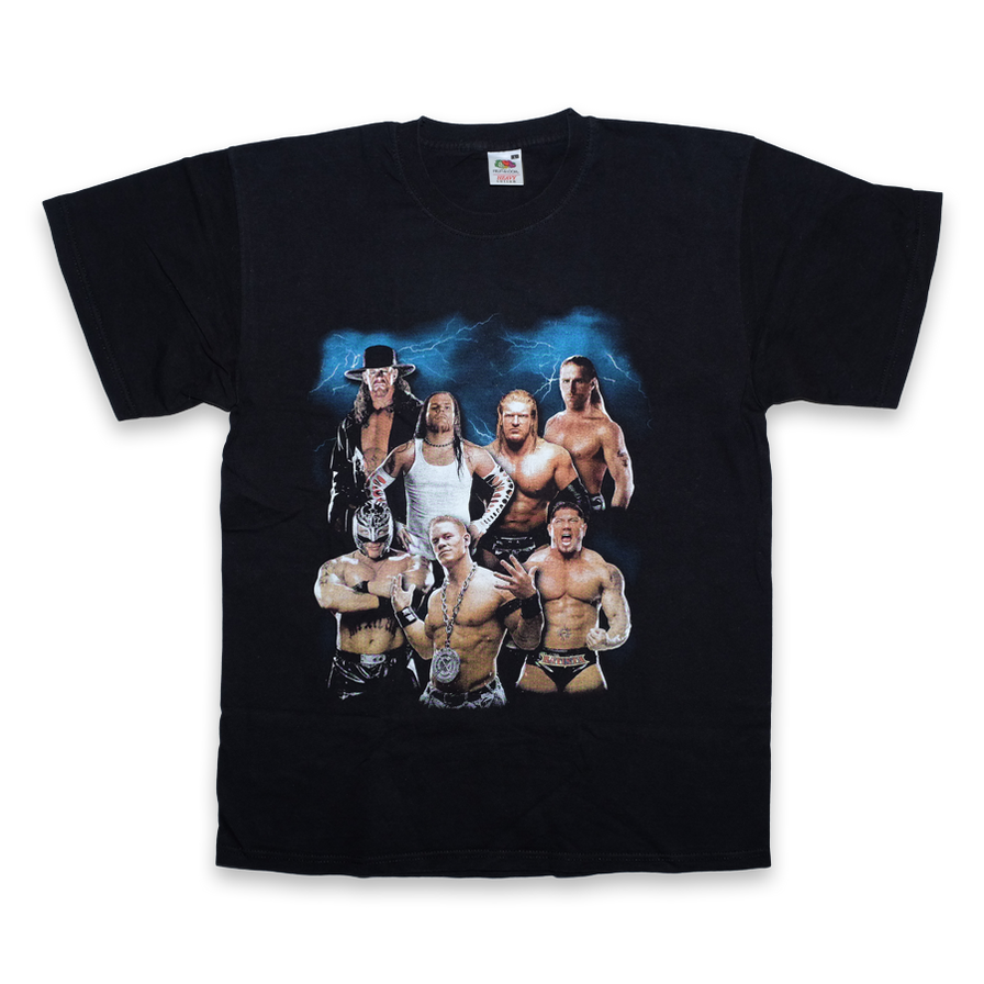 Vintage WWE Wrestling T-Shirt Large - Double Double Vintage