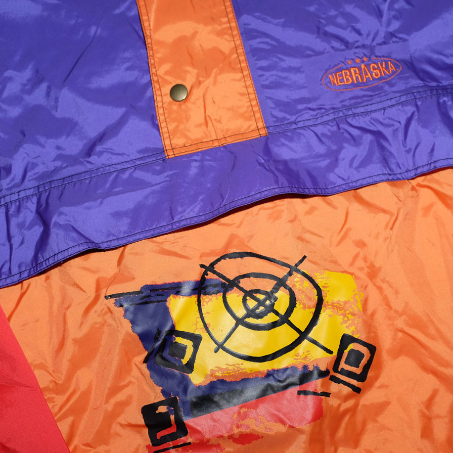 Vintage Nebraska Windbreaker XLarge - Double Double Vintage