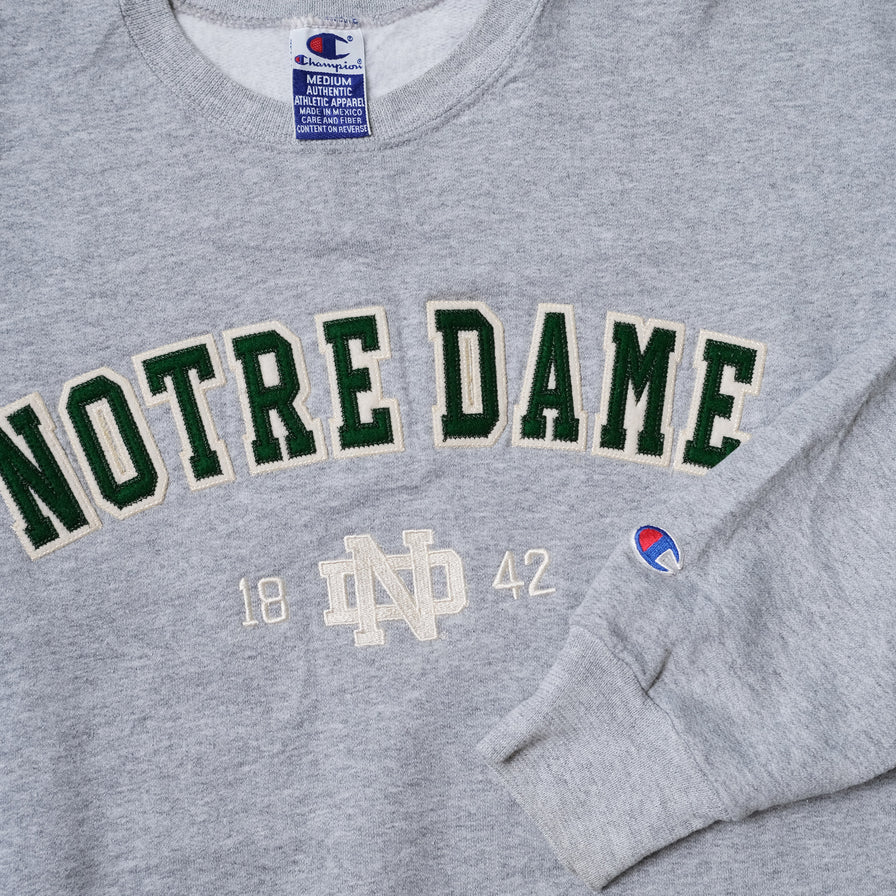 Vintage Champion Notre Dame Sweater Medium