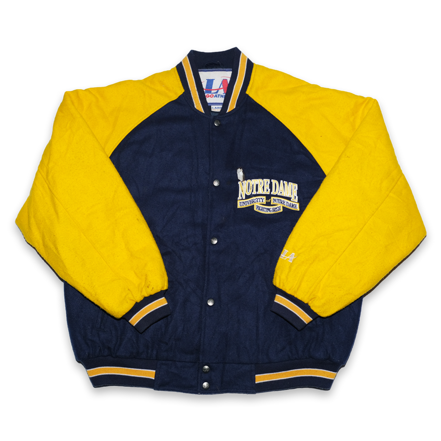 Vintage Notre Dame Wool College Jacket Large / XLarge