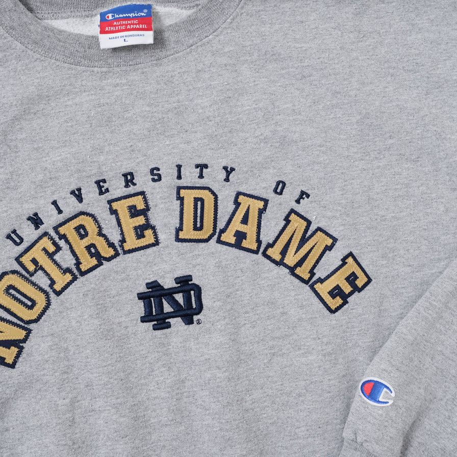 Vintage Champion Notre Dame Sweater Large