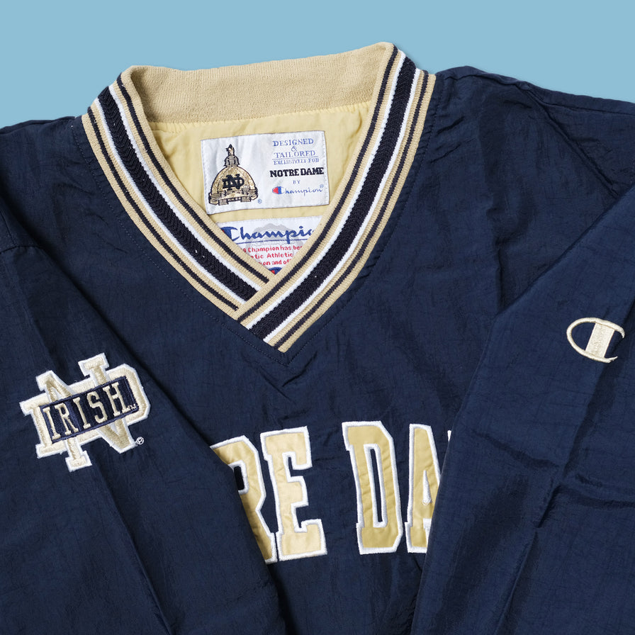 Vintage Champion Notre Dame Windbreaker XLarge