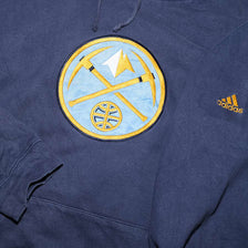 Vintage adidas Denver Nuggets Hoody Large