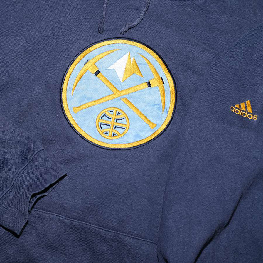Vintage adidas Denver Nuggets Hoody Large