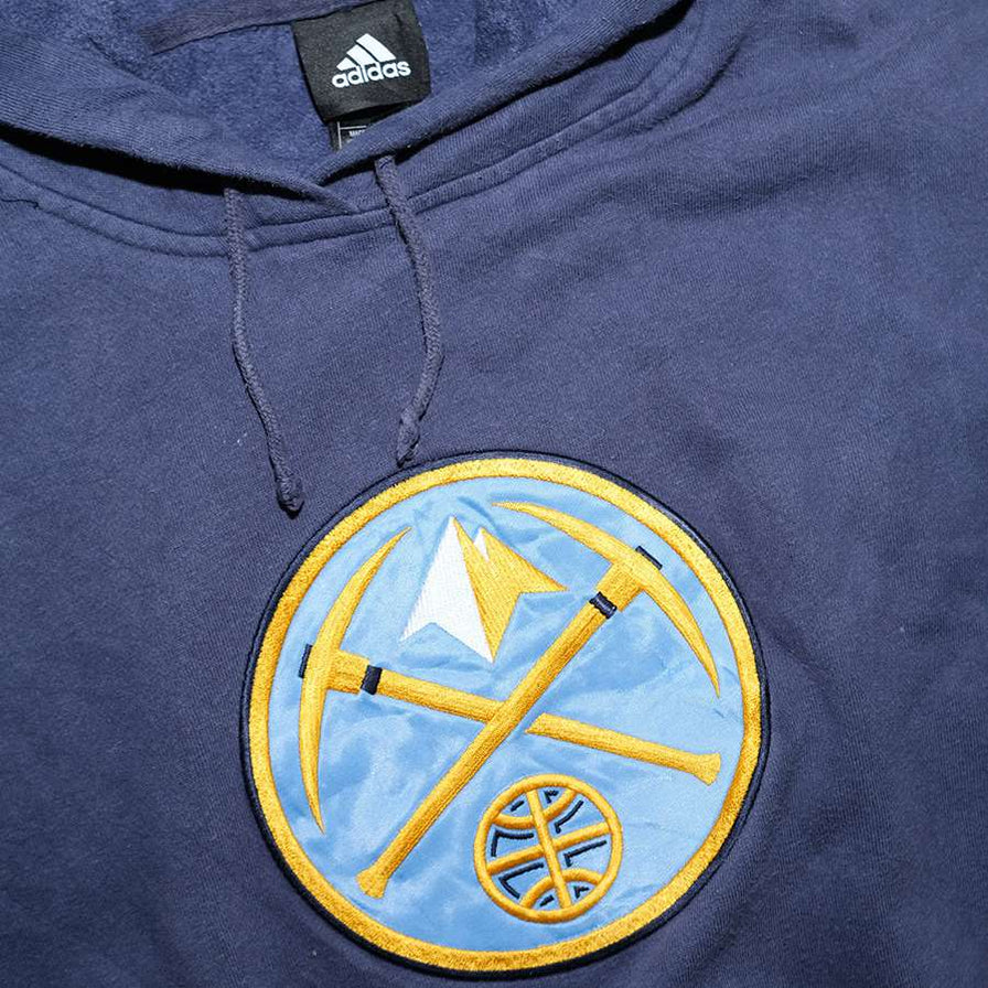 Vintage adidas Denver Nuggets Hoody Large