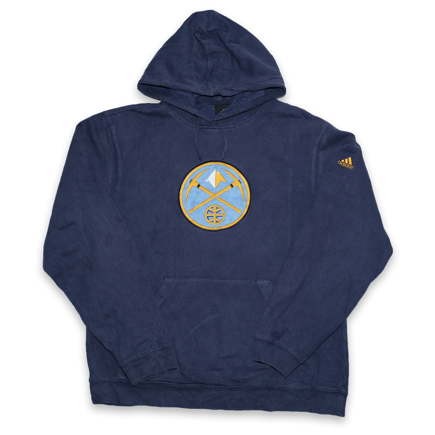 Vintage adidas Denver Nuggets Hoody Large