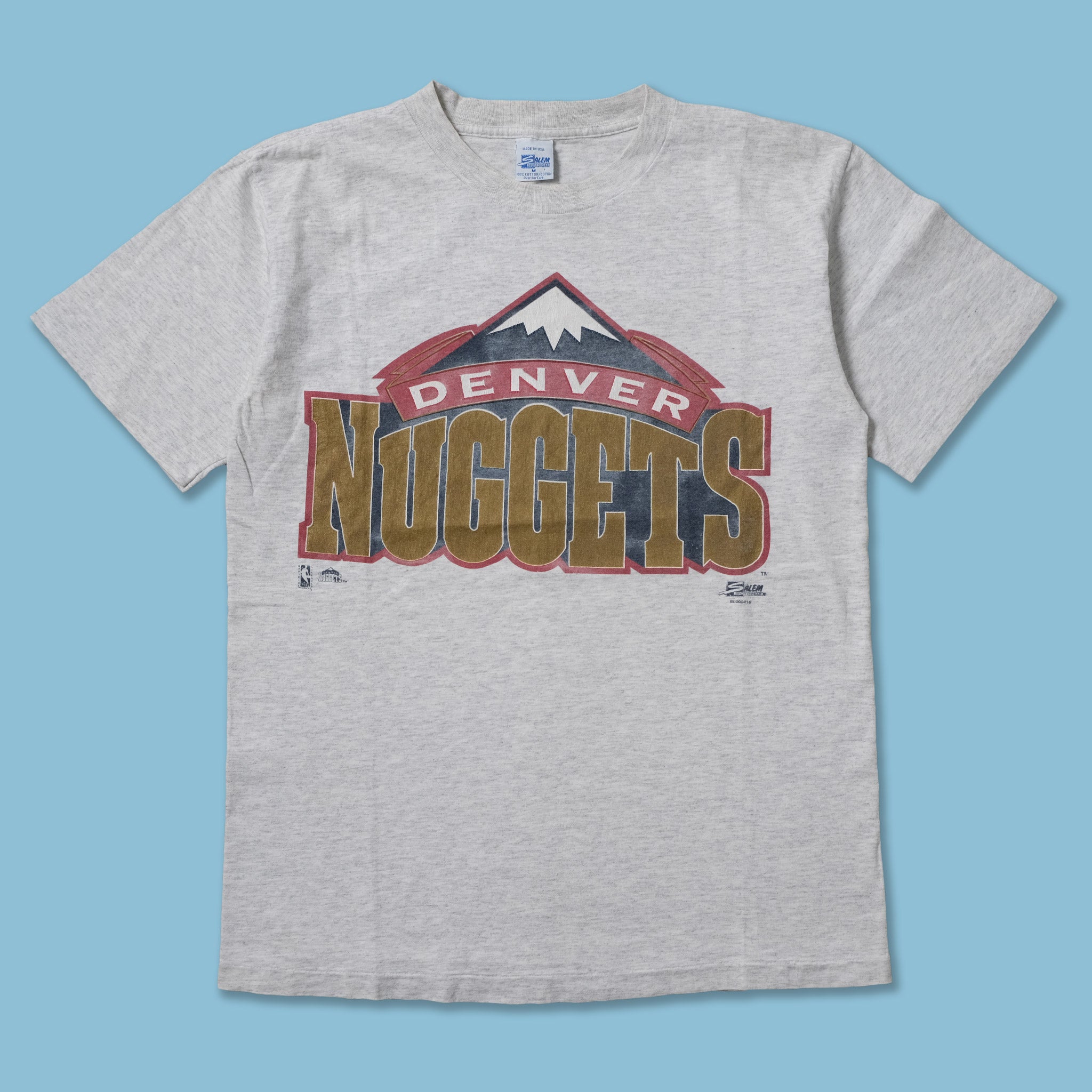 CustomCat Denver Nuggets Vintage NBA T-Shirt Gold / 2XL