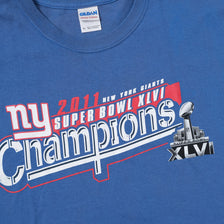 2011 New York Giants Super Bowl Champions T-Shirt XXLarge