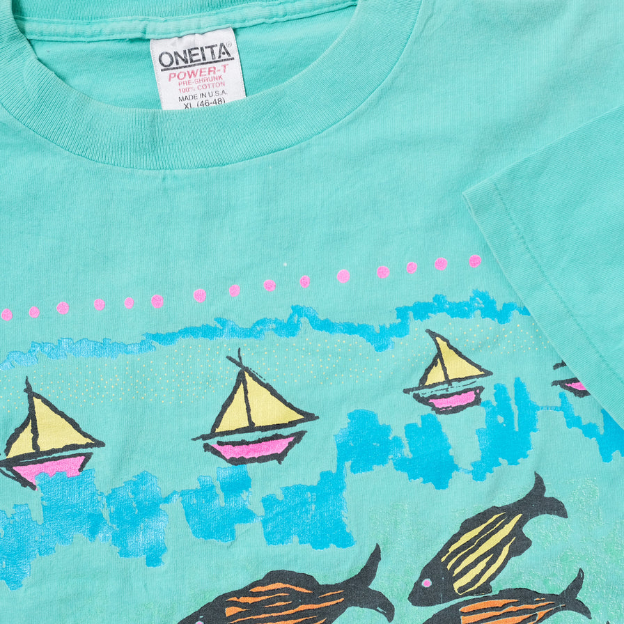 Vintage 90s Ocean T-Shirt Large/ XLarge