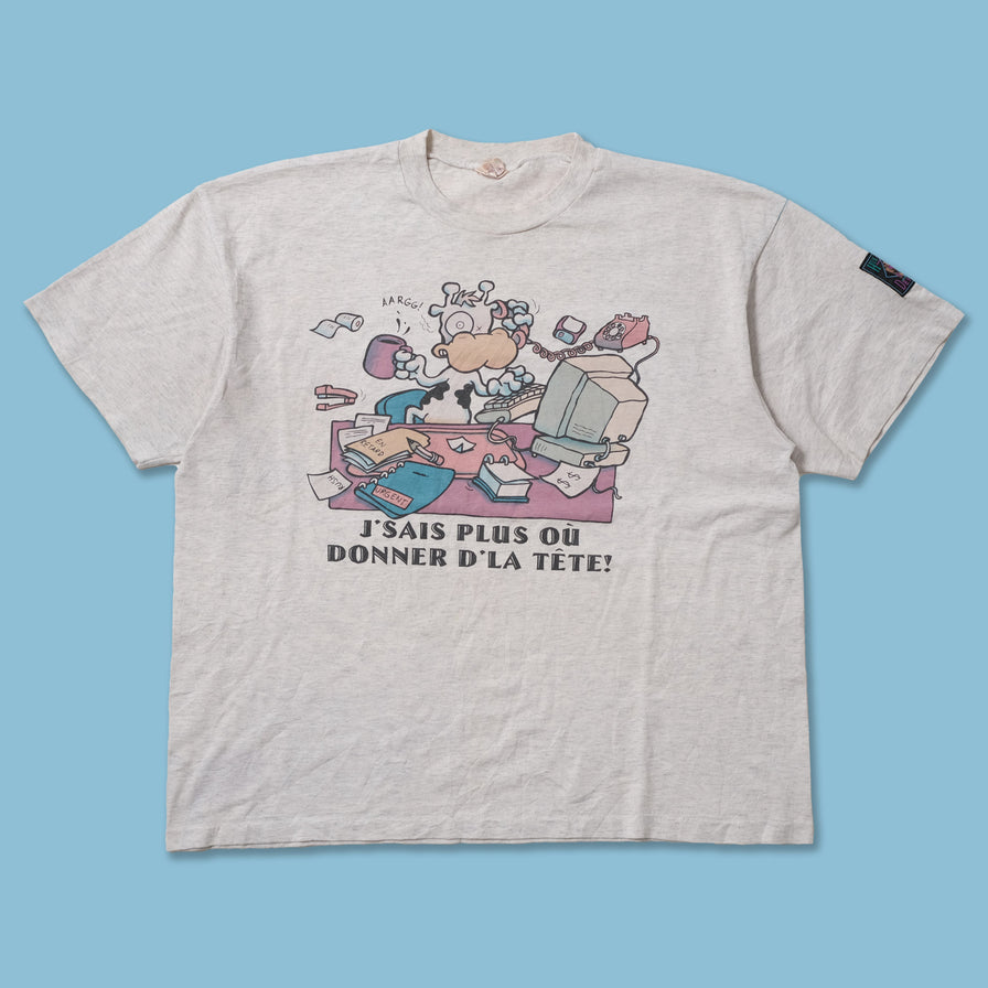 Vintage Comic Cow T-Shirt Large