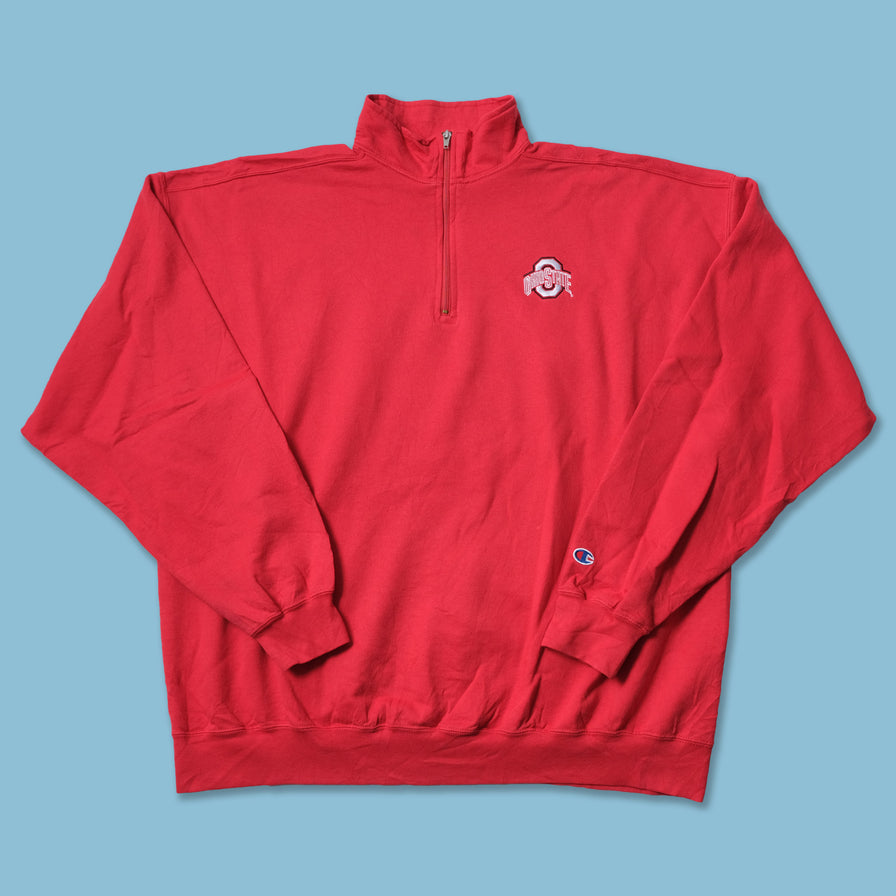 Vintage Champion Ohio State Buckeyes Q-Zip Sweater XXL