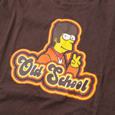 Vintage Simpsons Old School T-Shirt Medium