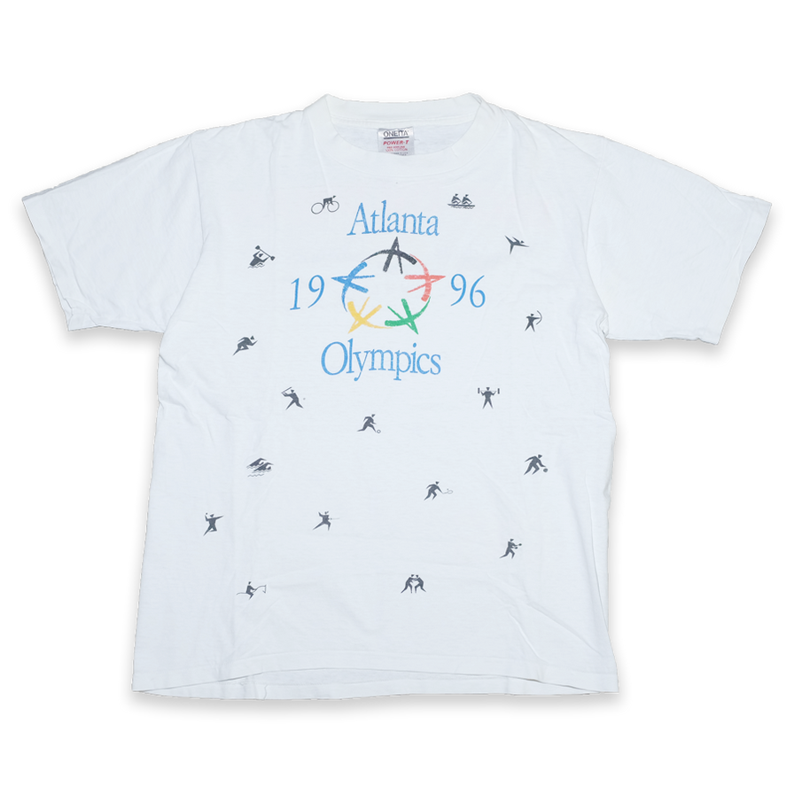Vintage Atlanta 1996 Olympic Games T-Shirt Medium - Double Double Vintage