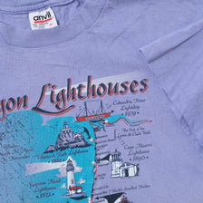 Vintage 1997 Oregon Lighthouse T-Shirt Large