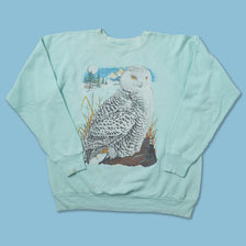 Vintage Owl Sweater Medium