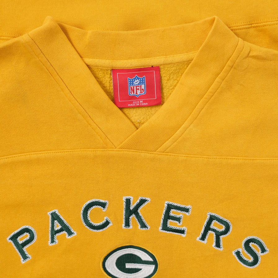 Vintage Greenbay Packers V-Neck Sweater Medium