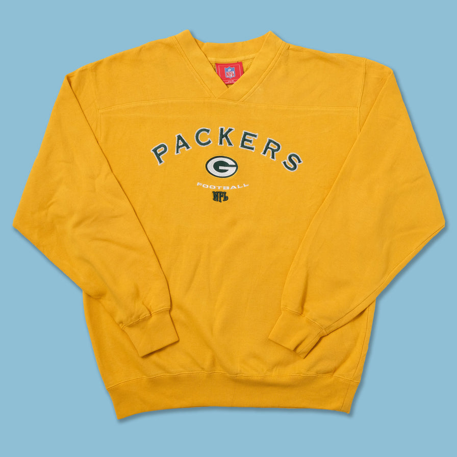 Vintage Greenbay Packers V-Neck Sweater Medium