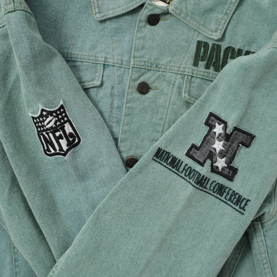 Vintage Deadstock Greenbay Packers Denim Jacket Medium