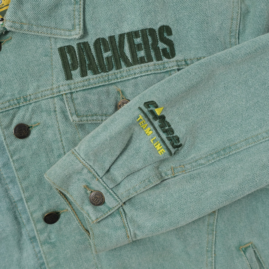 Vintage Deadstock Greenbay Packers Denim Jacket Medium
