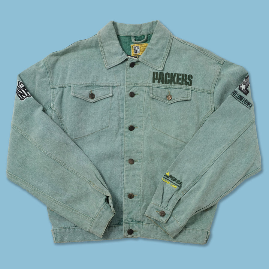 Vintage Deadstock Greenbay Packers Denim Jacket Medium