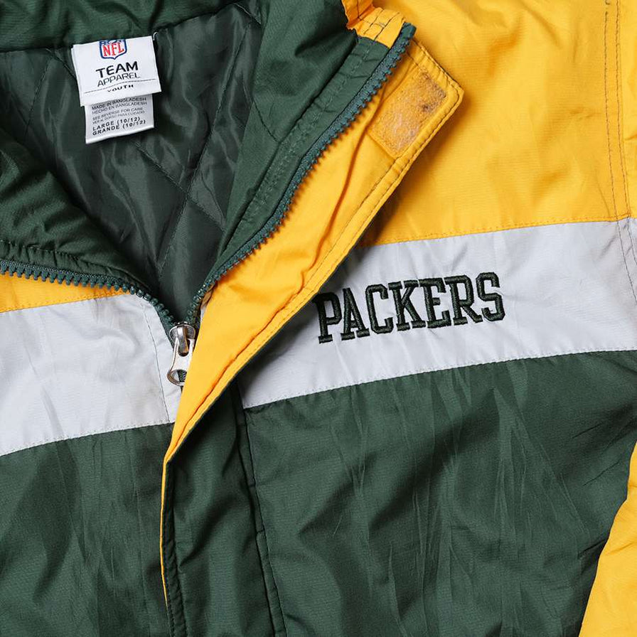 Vintage Greenbay Packers Padded Jacket Kids Large