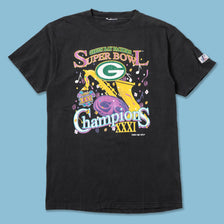 Vintage 1997 Greenbay Packers Super Bowl T-Shirt XLarge