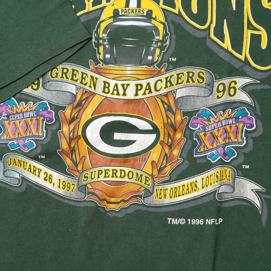 Vintage 1997 Super Bowl Greenbay Packers T-Shirt XXL