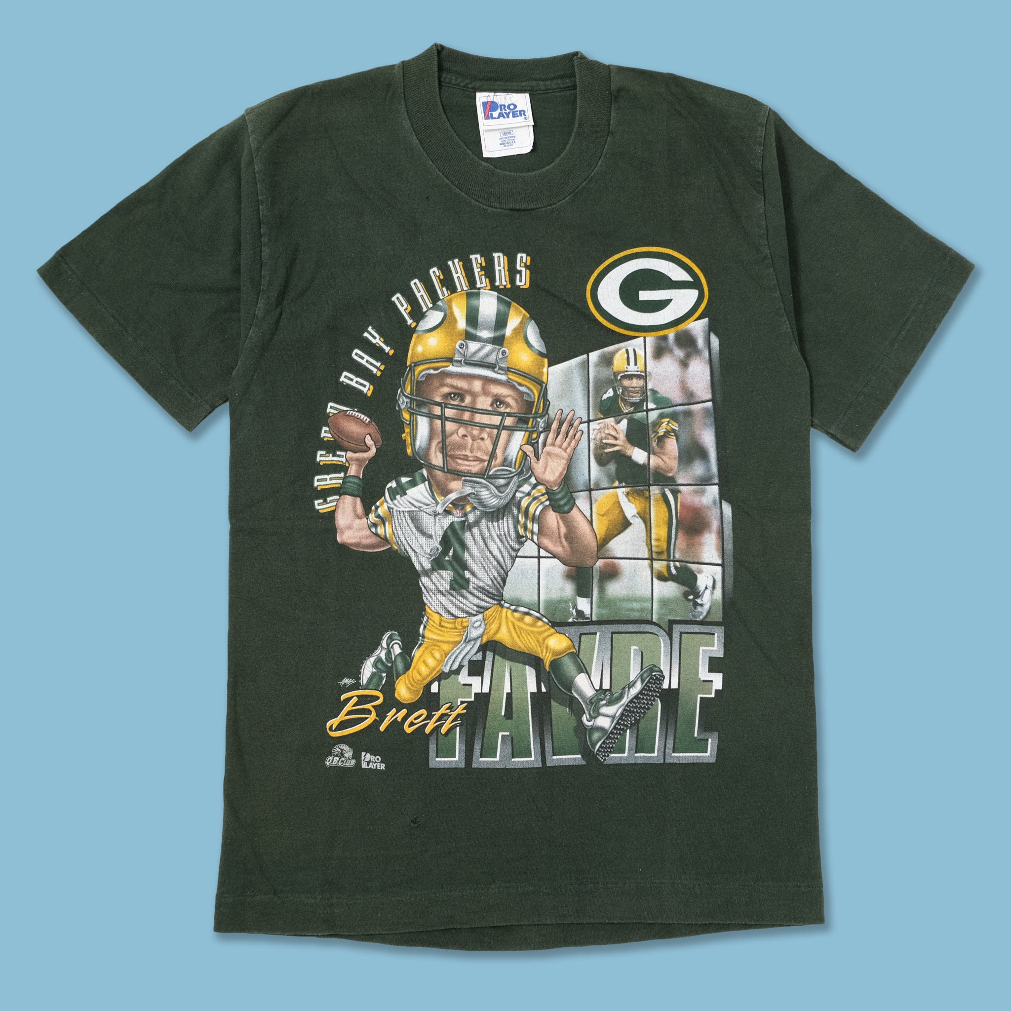 Vintage Brett Favre Greenbay Packers T-Shirt Small | Double Double