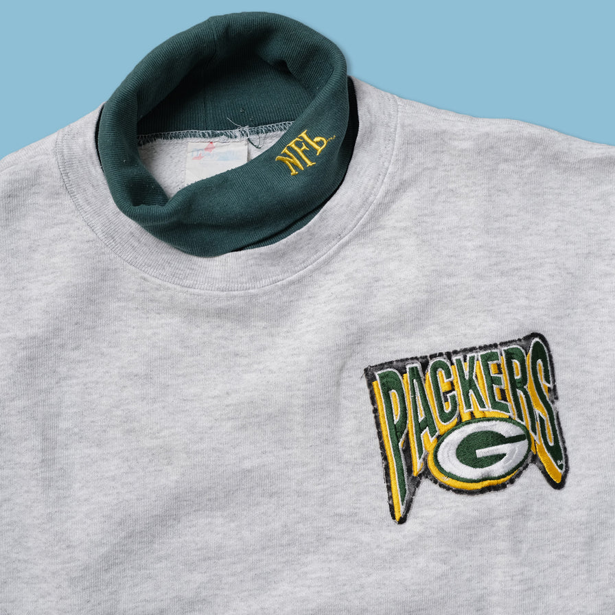 Vintage Greenbay Packers Turtleneck Sweater Medium