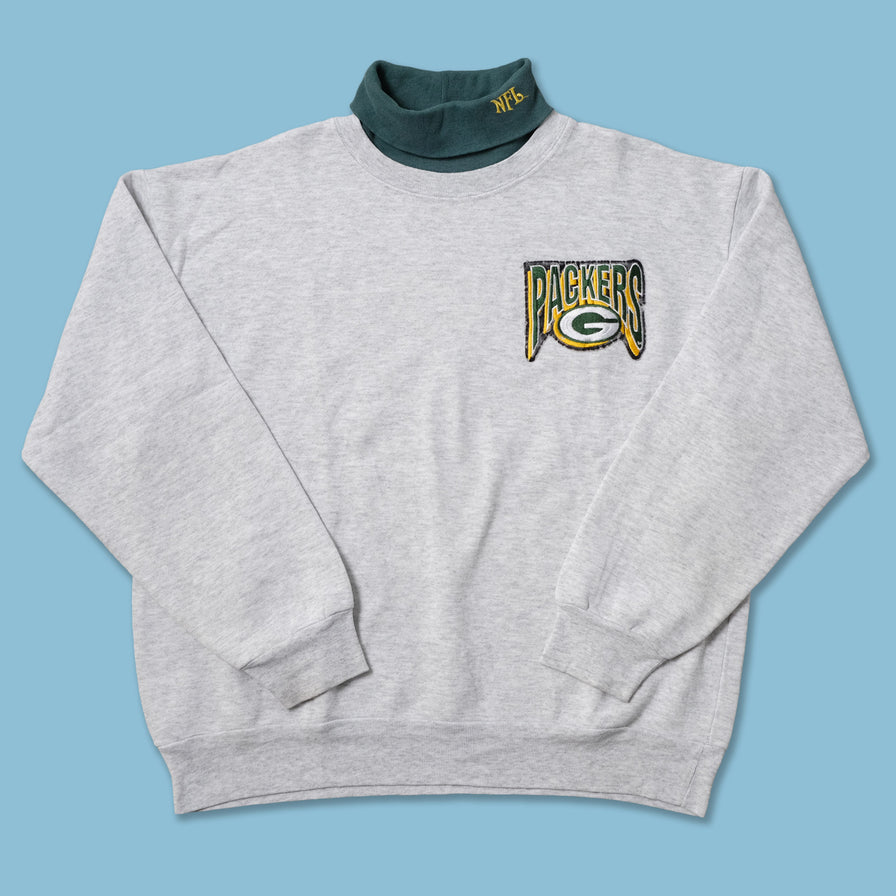 Vintage Greenbay Packers Turtleneck Sweater Medium