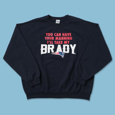 Vintage New England Patriots Brady Sweater XLarge