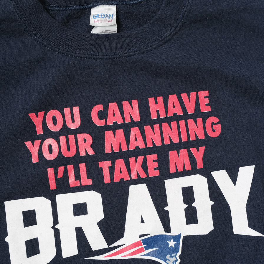 Vintage New England Patriots Brady Sweater XLarge