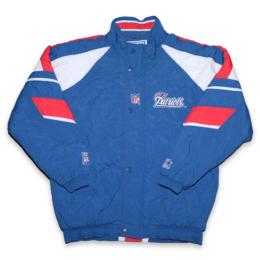 Vintage Starter New England Patriots Padded Jacket Medium Double