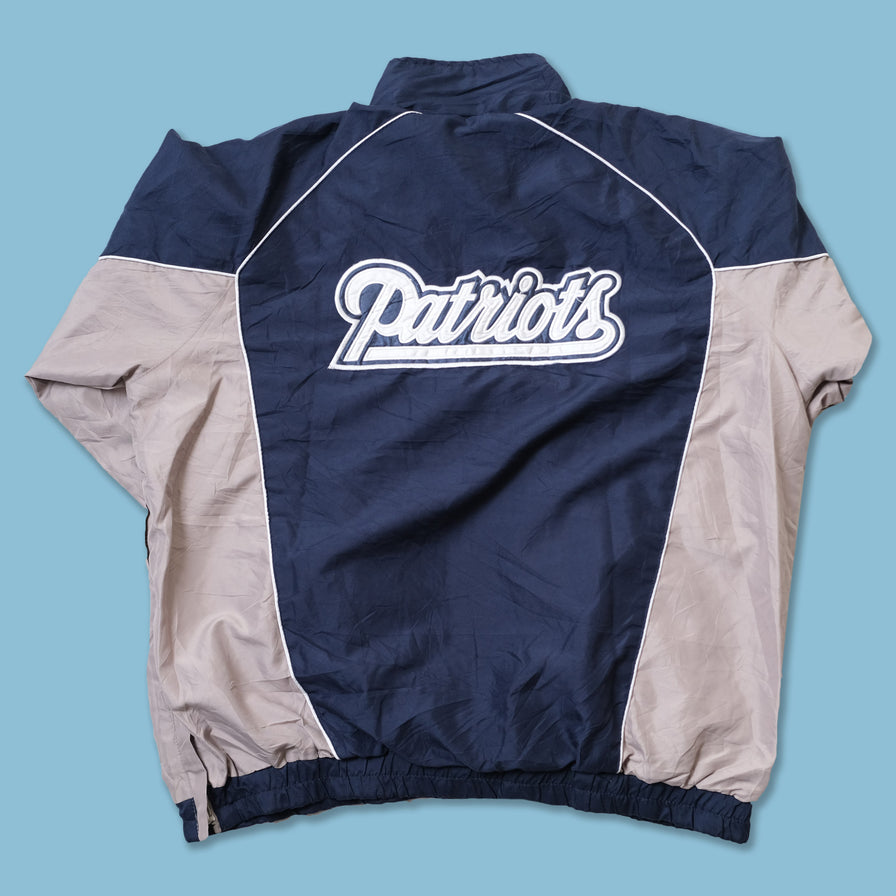Vintage New England Patriots Q-Zip Windbreaker XLarge